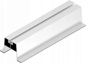 Trapezoidal roof rail with EPDM rubber, 0.30m (1)