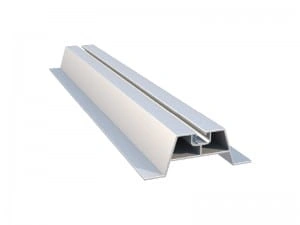 Trapezoidal roof rail with EPDM rubber, 0.30m (1)